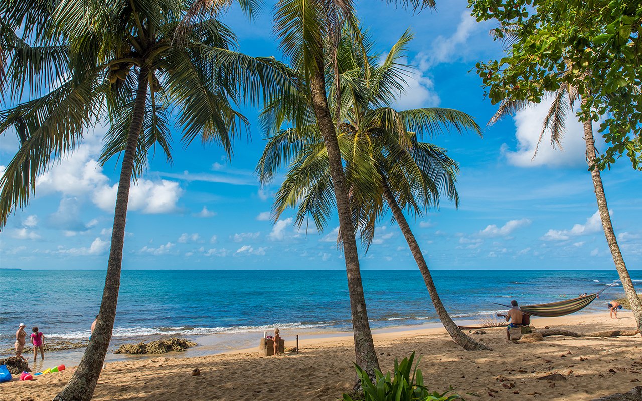 Paysage de plage du Costa Rica
